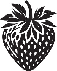 silhouette of a strawberry vector, strawberry illustration, strawberry vector
