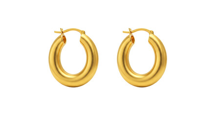 Gold hoop earrings jewelry fashion accessories