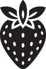 silhouette of a strawberry vector, strawberry illustration, strawberry vector