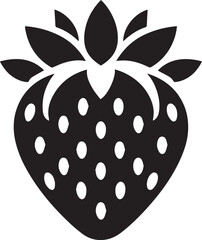 silhouette of a strawberry vector, strawberry illustration, strawberry vector