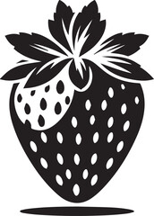 silhouette of a strawberry vector, strawberry illustration, strawberry vector