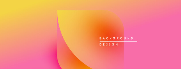 Abstract gradient background. Warm colors blend smoothly, creating modern visual effect. Text reads background design.