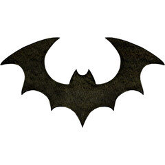 コウモリ　水彩　ハロウィン　イラスト