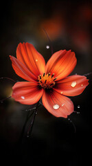 Summer Flower created with Generative AI Technology, ai, generative