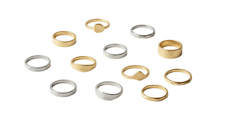 Variety of rings fashion accessories