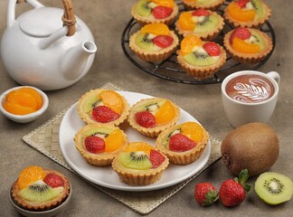 Pie Buah. Fruit pie is a bread and cake product with a characteristic crispy, crumbly and savory crust, a layer that tends to be sweet, and various kinds of fruit on top