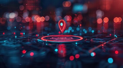 Digital image of a GPS device showing asset tracking in real-time.