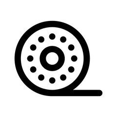Film Reel icon thick bold line