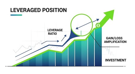 Leveraged Position Graph Showing Investment Growth