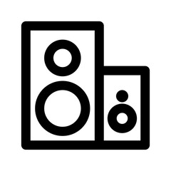Speaker icon thick bold line