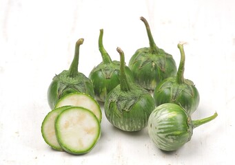 Terong Lalap. Thai eggplant, it's well knonw in Indonesia named 