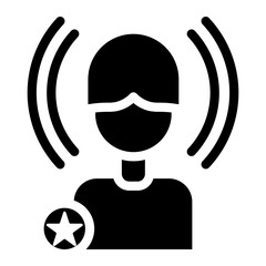influencer Solid icon