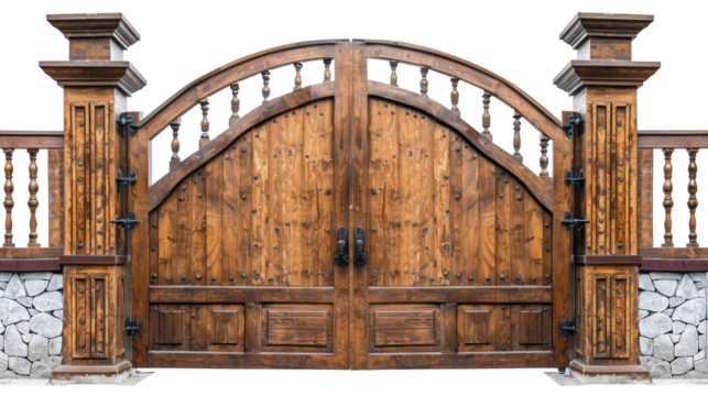 Garden Gate isolate on transparency background