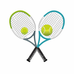 tennis racket and ball