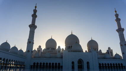 Obraz premium Sheikh Zayed Grand Mosque in Abu Dhabi, United Arab Emirates