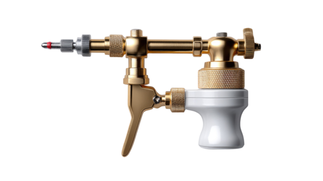 Precision Instrument: A detailed, high-angle shot of a meticulously crafted instrument, showcasing its intricate mechanics and precision engineering against a clean, modern background.