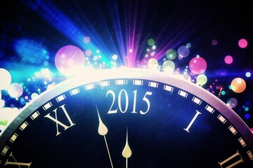 Black and colour new year graphic