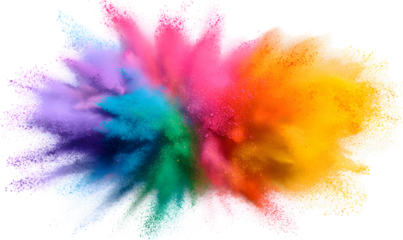 Holi Festival Powder Explosion Art