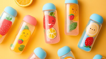 Fruit filled water bottles