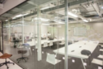 Digitally generated image of illuminated office