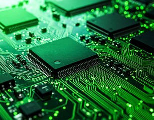 Close-up circuit board