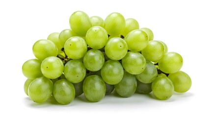 
Fresh Grapes and Sliced Fruit in Top View &ndash; Healthy and Juicy Fruit Background