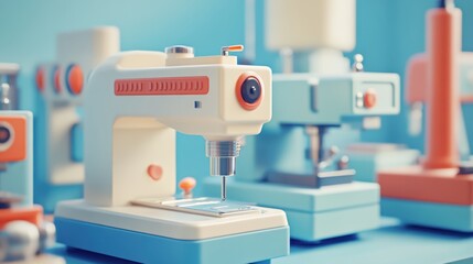 A promotional image of small production machines designed for modern households.