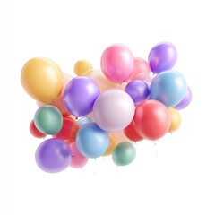 Cluster of colorful balloons (1)