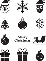 Naklejka premium Winter Holiday Vector Elements Collection