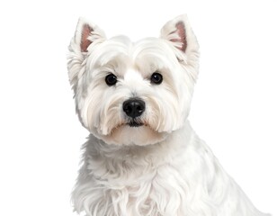 Close-up of a white dog