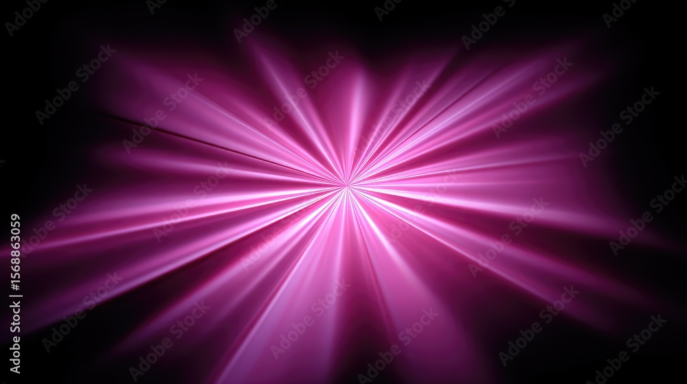 Poster vibrant pink light rays creating dynamic abstract background design