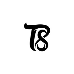 TS, ST letters abstract logo monogram