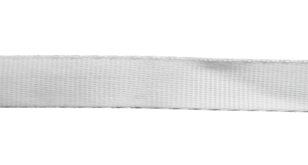 white fabric strap border isolated on white