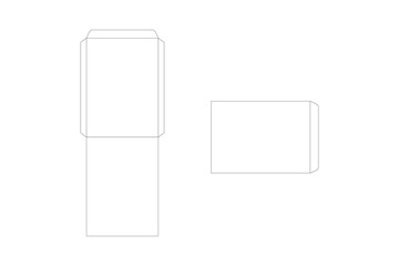 C4 envelope mockup a4 white template cut size 
