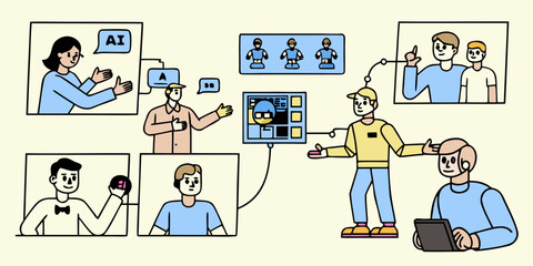 Artificial Intelligence and Human Interaction A Network of Communication and Collaboration in a Digital World