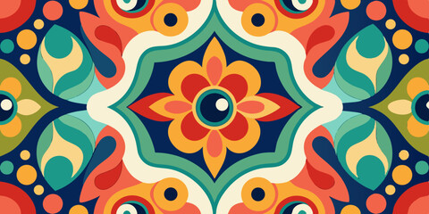 Naklejka premium Floral seamless pattern vector for textile design and vintage wallpaper decoration