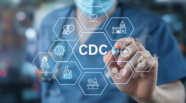 Medical concept of CDC Center Disease Control,new technology