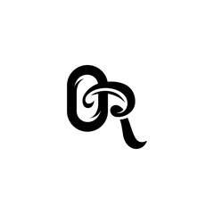 OR, RO letters abstract logo monogram