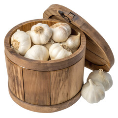Garlic Keeper Isolated on Transparent Background