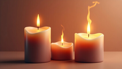 Explore Luxurious Scented Candle Mockups: Delicate Color Gradients, Refined Textures & Artistic Flame Accents for Premium Branding in Photo Stock