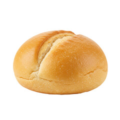 Freshly baked bread roll on a clean background, perfect for culinary or food-related use
