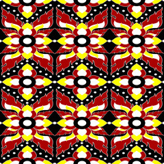 Abstract ethnic geometric pattern design for background or Wallpaper.