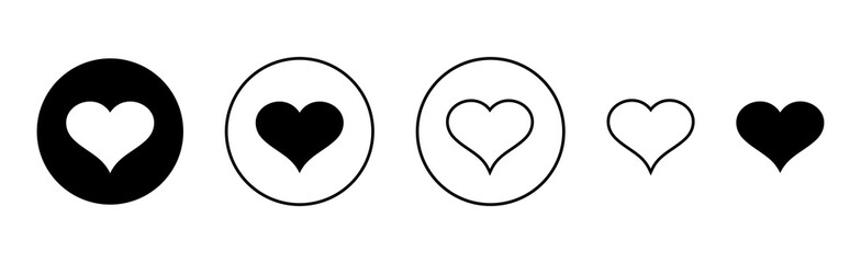Heart  icon set. Heart  vector icon. 
