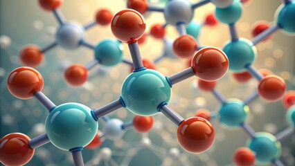Close-Up of Enzyme Catalysis Reaction in Organic Chemistry Scene