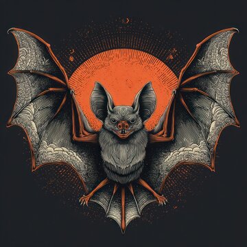 halloween bat vector design