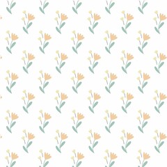 Soft Botanical Seamless Flower