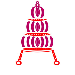 Bengali Wedding Topor Vector | Indian Groom Headgear | Hindu Culture