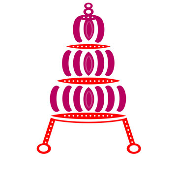 Bengali Wedding Topor Vector | Indian Groom Headgear | Hindu Culture
