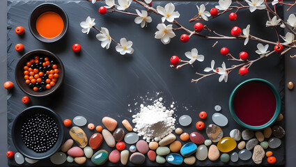 Curated Medley of Natural and Crafted Elements