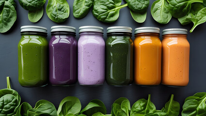 Vibrant Spectrum of Nutritious Smoothies